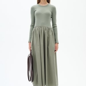 DAGNAMA - Jumper dress - agave green DAGNAMA - Jumper dress - agave green