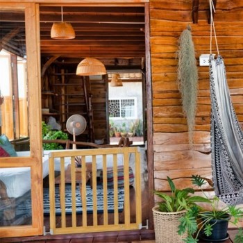 Защитный барьер Ingenuity Коричневый 76-91 cm