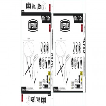 Складной стол Lifetime Ø 152 cm Круглая