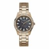 Женские часы Guess GW0111L3 Чёрный Pозовое золото