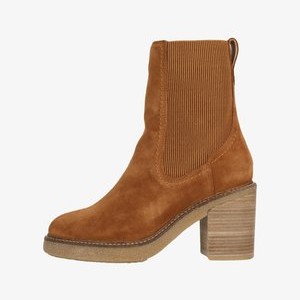 CASSIANO - Platform ankle boots - mid tan sde CASSIANO - Platform ankle boots - mid tan sde