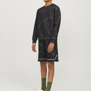 JJKEY SPORTY LOOSE CREW - Sweatshirt - black JJKEY SPORTY LOOSE CREW - Sweatshirt - black