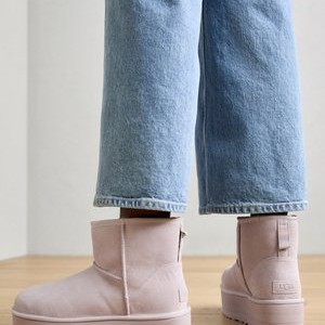 CLASSIC MINI PLATFORM - Platform ankle boots - pale smoke CLASSIC MINI PLATFORM - Platform ankle boots - pale smoke