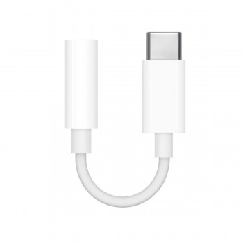 Адаптер USB-C—Jack 3.5 mm Apple MU7E2ZM/A Белый (10 штук)