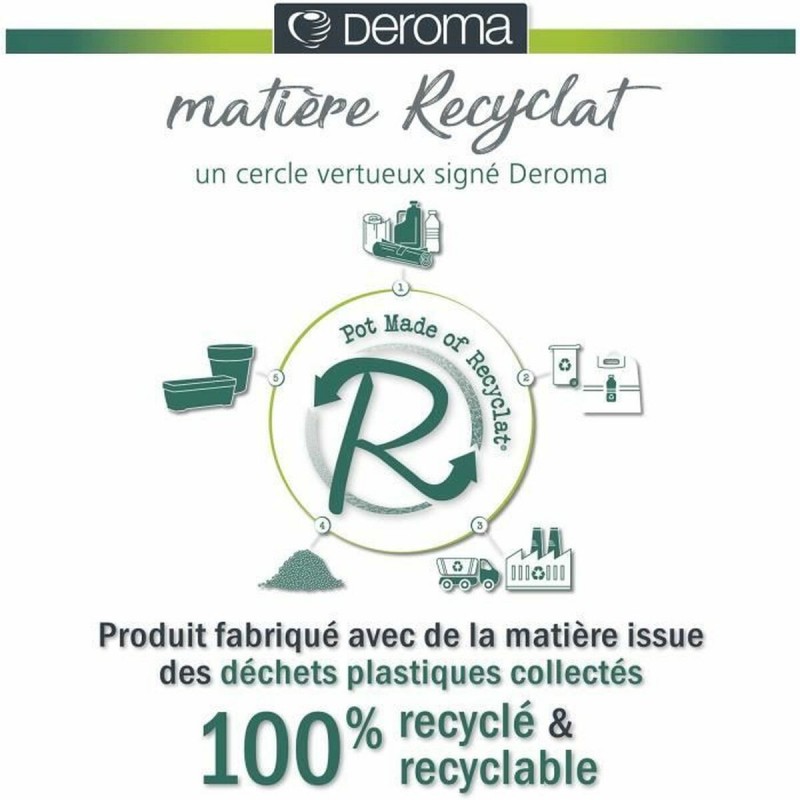 Подставка под цветочный горшок Deroma Чёрный 48 x 43 cm 58 L