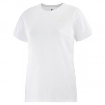 Футболка с коротким рукавом женская Salomon Small Logo Белый