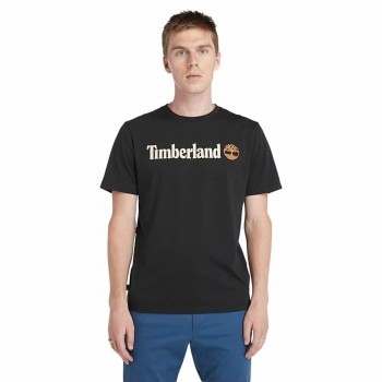 Футболка с коротким рукавом мужская Timberland Kennebec River Чёрный