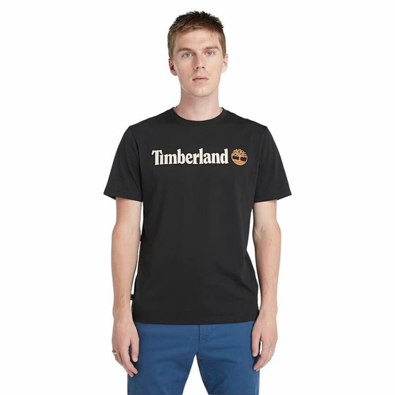 Футболка с коротким рукавом мужская Timberland Kennebec River Чёрный