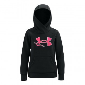 Толстовка с капюшоном для девочек Under Armour Fleece Logo Чёрный