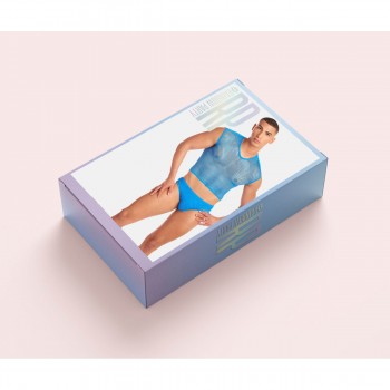 Набор нижнего белья Rainbow Party Синий S/M