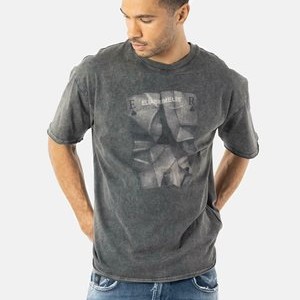 ORELIO - Print T-shirt - washed black ORELIO - Print T-shirt - washed black