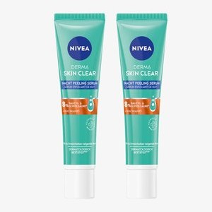 2ER SET DERMA SKIN CLEAR NACHT PEELING SERUM, 2 X 40ML - Serum 2ER SET DERMA SKIN CLEAR NACHT PEELING SERUM, 2 X 40ML - Serum