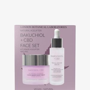 CBD + BAKUCHIOL SERUM & MOISTURISER SET - Skincare set - transparent. CBD + BAKUCHIOL SERUM & MOISTURISER SET - Skincare set - transparent.