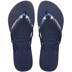 AQUA - T-bar sandals - navy blue AQUA - T-bar sandals - navy blue