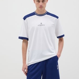 Print T-shirt - white blue Print T-shirt - white blue