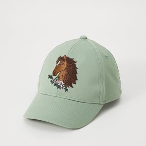 HORSE EMBROIDERY UNISEX - Cap - light jade
