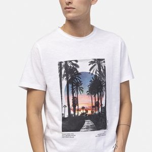 AMARI TEE REGULAR FIT - Print T-shirt - white AMARI TEE REGULAR FIT - Print T-shirt - white