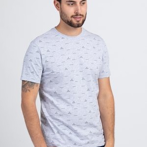 SHARK FIN - Print T-shirt - grau melange SHARK FIN - Print T-shirt - grau melange