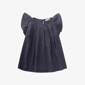 WITH FLUTTER  - Blouse - dark blue WITH FLUTTER  - Blouse - dark blue