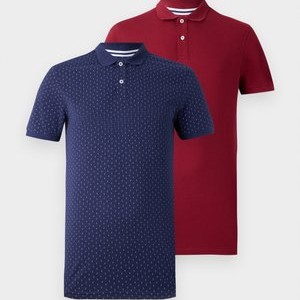 2 PACK - Polo shirt - naval academy/tibetan red 2 PACK - Polo shirt - naval academy/tibetan red