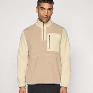 YUMIORI 1/4 ZIP - Fleece jumper - mushroom grey/gravel/mocha brown YUMIORI 1/4 ZIP - Fleece jumper - mushroom grey/gravel/mocha brown