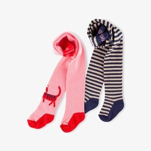 2ER PACK WILD CAT - Tights - pink