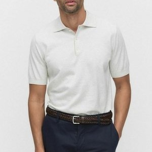 PHILIP - Polo shirt - offwhite mel PHILIP - Polo shirt - offwhite mel