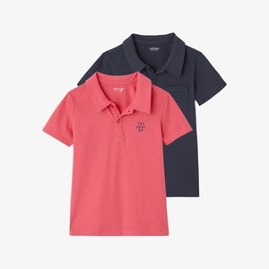KURZARM 2 PACK - Polo shirt - koralle KURZARM 2 PACK - Polo shirt - koralle