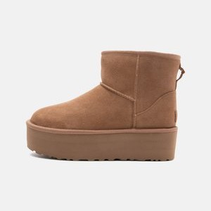 CLASSIC MINI PLATFORM - Platform ankle boots - chestnut CLASSIC MINI PLATFORM - Platform ankle boots - chestnut