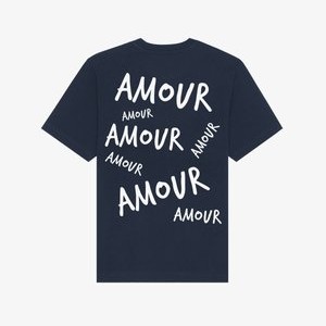 AMOUR 3 BACK HEAVYWEIGHT - Print T-shirt - dark blue AMOUR 3 BACK HEAVYWEIGHT - Print T-shirt - dark blue