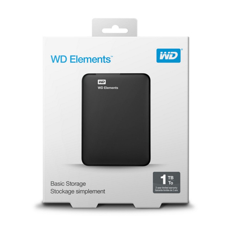 Внешний жесткий диск Western Digital WD Elements Portable WDBUZG0010BBK-WESN 1 TB 2,5" USB 3.0 Магнитный 1 TB HDD 1 TB SSD