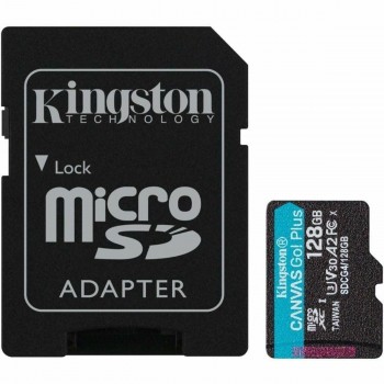 Карта памяти микро-SD с адаптером Kingston CANVAS Go! Plus 128 Гб