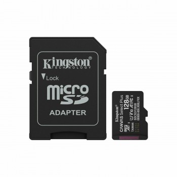 Карта памяти микро-SD с адаптером Kingston CANVAS Select Plus 128 Гб