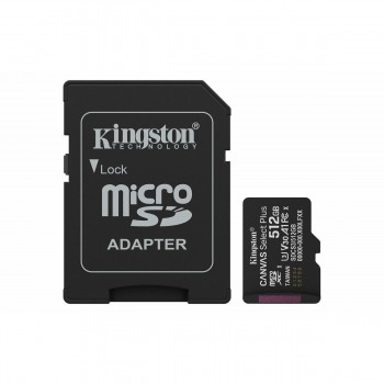Карта памяти микро-SD с адаптером Kingston CANVAS Select Plus 512 GB