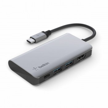 USB-разветвитель Belkin AVC006btSGY Серебряный 100 W (1 штук)