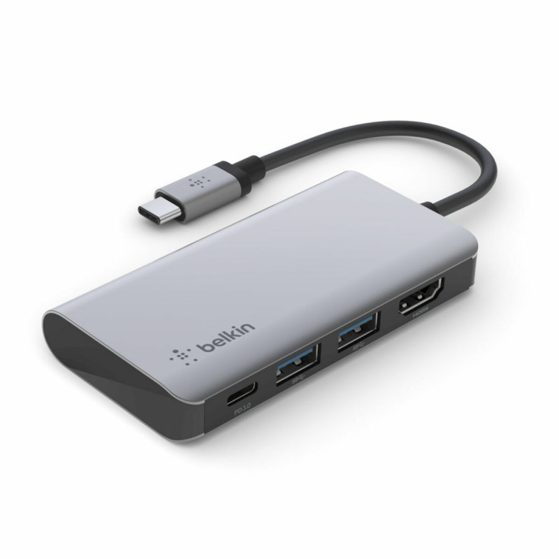 USB-разветвитель Belkin AVC006btSGY Серебряный 100 W (1 штук)
