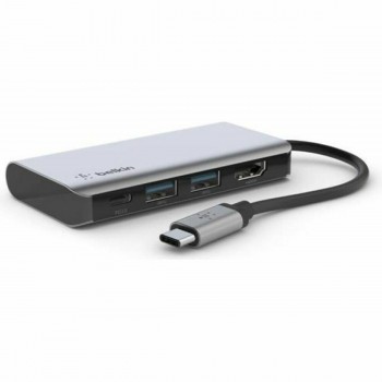 USB-разветвитель Belkin AVC006btSGY Серебряный 100 W (1 штук)