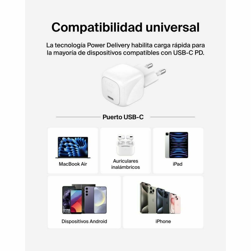 Кабель с подсветкой Belkin WCA008KQWH Белый 30 W