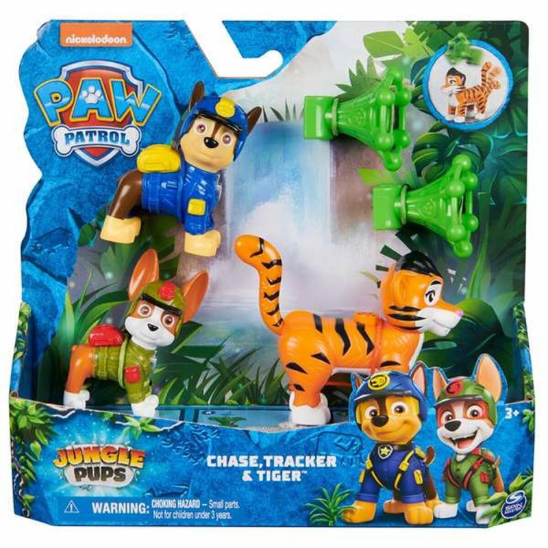 Playset The Paw Patrol Jungle 19,05 x 20,23 x 5,71 cm 4 штук