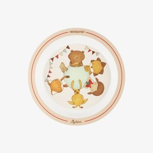 TELLER MISTER O'LUI  FRIENDS  - Kids' plate - beige TELLER MISTER O'LUI  FRIENDS  - Kids' plate - beige