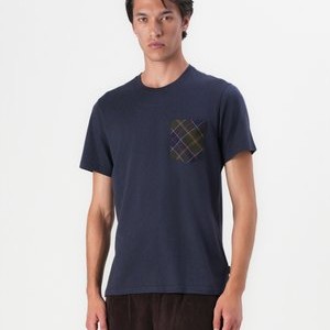 BARBOUR ARNSIDE TARTAN POCKET T-SHIRT - Print T-shirt - navy BARBOUR ARNSIDE TARTAN POCKET T-SHIRT - Print T-shirt - navy