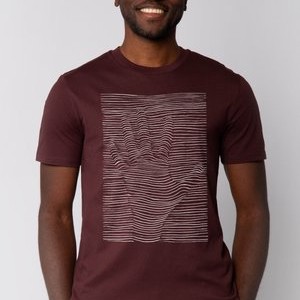 3D ILLUSION - Print T-shirt - red brown 3D ILLUSION - Print T-shirt - red brown