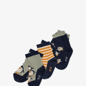 3 PACK POLAR FRIENDS - Socks - dunkelblau/orange/grün 3 PACK POLAR FRIENDS - Socks - dunkelblau/orange/grün