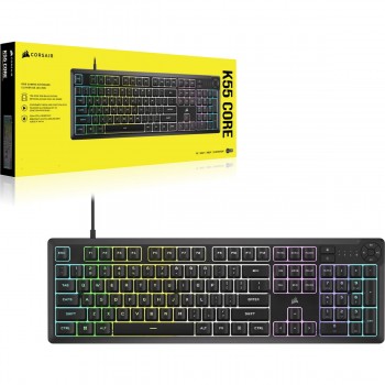 Клавиатура Corsair K55 CORE CH-9226C65-PT Чёрный Azerty французский