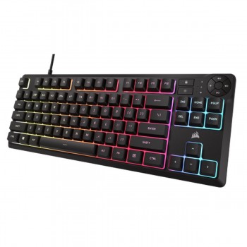 Клавиатура Corsair K55 CORE TKL Чёрный Испанская Qwerty