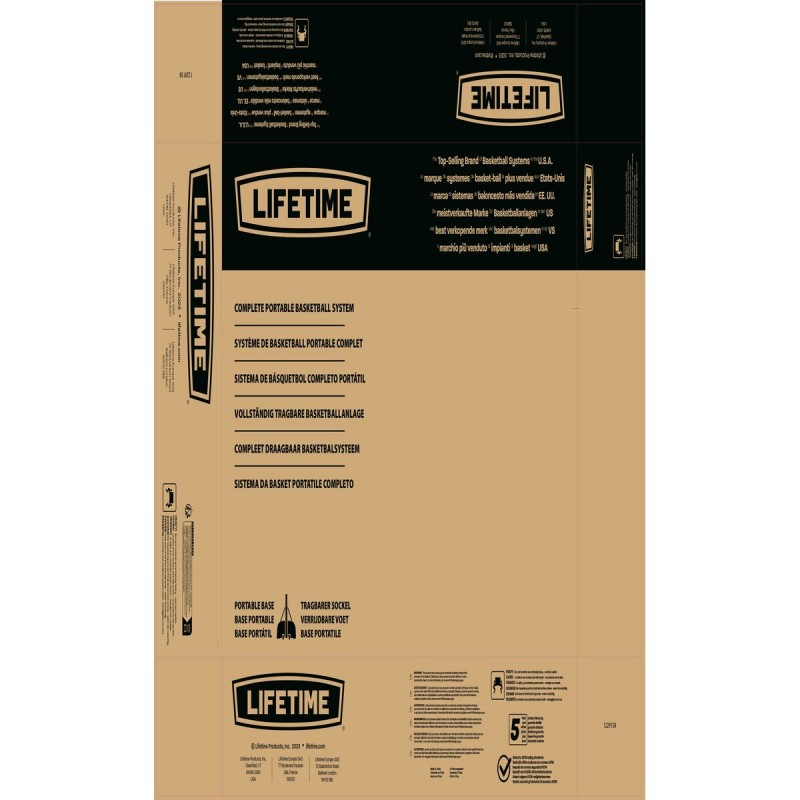 Баскетбольная корзина Lifetime 122 x 305 x 187 cm