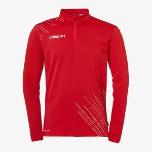 1/4 ZIP - Long sleeved top - rot weiß 1/4 ZIP - Long sleeved top - rot weiß