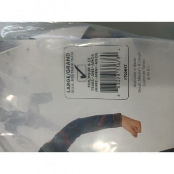 Маскарадные костюмы для детей Captain America Avengers Rubies 700647_L Синий Белый Красный Серебристый Серебряный L