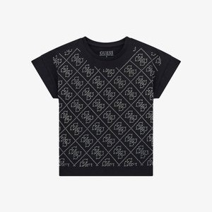 4G LOGO STRASS - Print T-shirt - schwarz 4G LOGO STRASS - Print T-shirt - schwarz