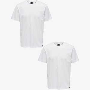 2ER-PACK RUNDHALS KURZARM - Basic T-shirt - weiß 2ER-PACK RUNDHALS KURZARM - Basic T-shirt - weiß